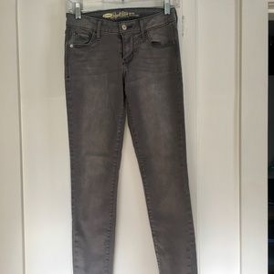 Old Navy "Rockstar" Mid-Rise Skinny Jeans, Grey, 2